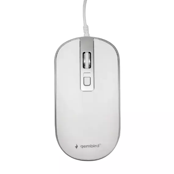 Mouse Wireless Gembird MUSW-4B-06-WS, Alb/Argintiu