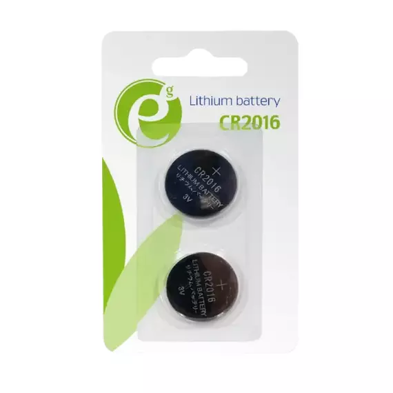 Baterii rotunde Energenie EG-BA-CR2016-01, CR2016, 80mAh, 2buc.