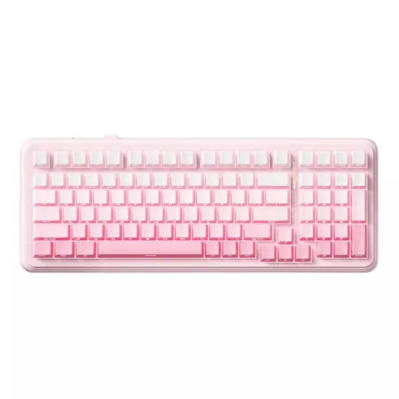 Tastatură MCHOSE K99 V2, Cu fir / Fără fir, Pink Gradient