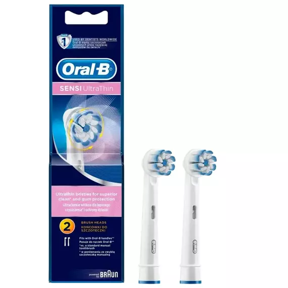 Duză pentru periuța de dinți electrică BRAUN Sensi UltraThin, Alb