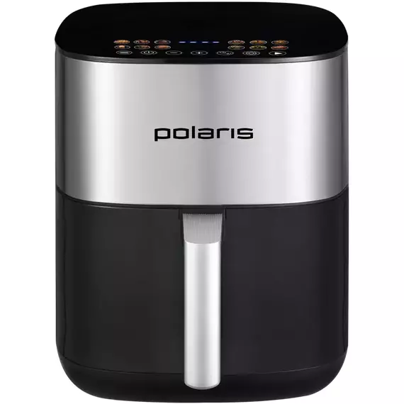 Friteuză cu aer cald Polaris PAF 6006DW, Negru | Oțel inoxidabil