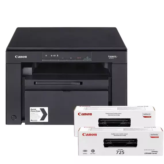 Multifunctional laser Canon MFD i-Sensys  MF3010 Bundle, & CRG725 x 2 pc, Negru