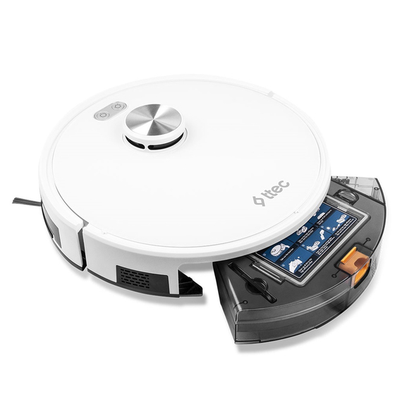 ttec Robot Vacuum with Automatic Dust Disposal Robi ProMaster+, White, 3 image