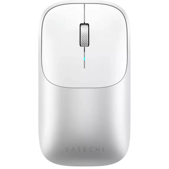 Wireless Mouse Satechi Slim EX, 3 buttons, Ambidextrous, Rechargeable, Bluetooth 5.0, Silver