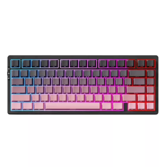 Tastatură MCHOSE G75 Pro, Cu fir / Fără fir, Negru | Roz