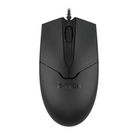 Mouse A4Tech OP-550S, 1200  dpi, 3 buttons, 104g, Optical, USB, 1.5m, With Silent Button, Black
