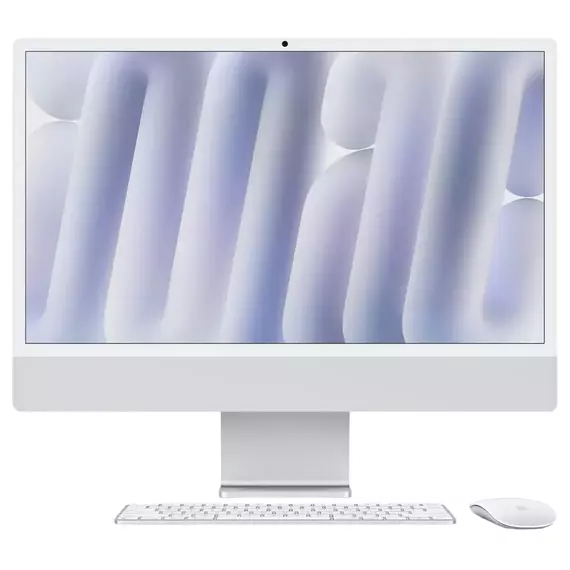 Computer All-in-One Apple iMac A3137, 24", M4 with 10-core CPU and 10-core GPU, 16GB/256GB, macOS Sequoia, Argintiu