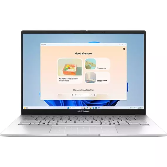 Laptop 14" ASUS Zenbook 14 UX3405CA, Foggy Silver, Intel Core Ultra 5 225H, 16GB/512GB, Windows 11 Home