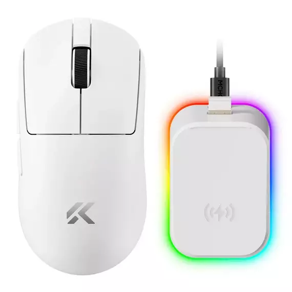 Gaming Mouse MCHOSE A7 V2 Pro Plus, Alb