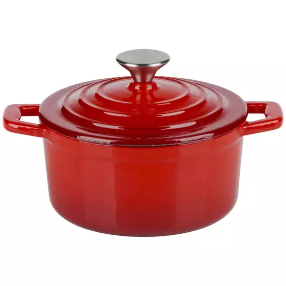 Cratiță Alpina Cast Iron, 0,8L, 15cm, Roșu
