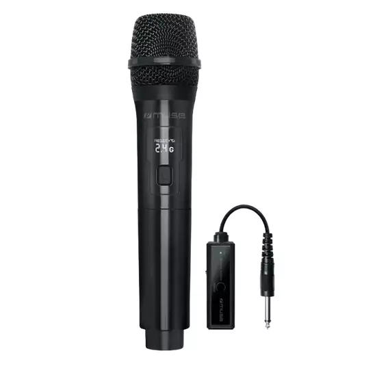 Microfon Karaoke MUSE MC-30 WI, Fără fir, Negru