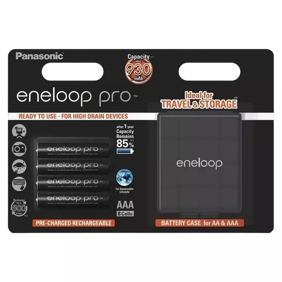 Baterii Panasonic BK-4HCDEC4CP, AAA, 930mAh, 4buc.