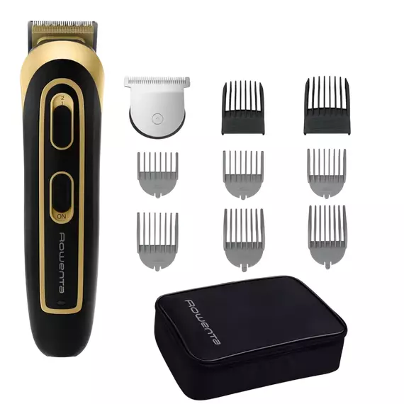 Trimmer pentru bărbați Rowenta TN9118F0, Negru | Auriu