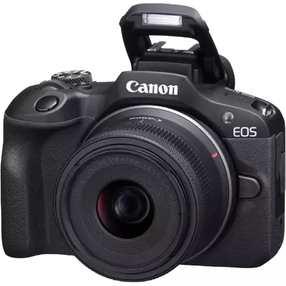 Aparat Foto Mirrorless Canon EOS R100 Black & RF-S 18-45mm f/4.5-6.3 IS STM KIT