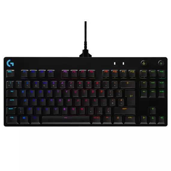 Tastatură Logitech G Pro, Cu fir, Negru