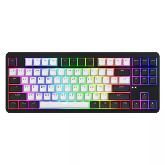 Tastatură HATOR Rockfall 3 TKL, Cu fir / Fără fir, Negru