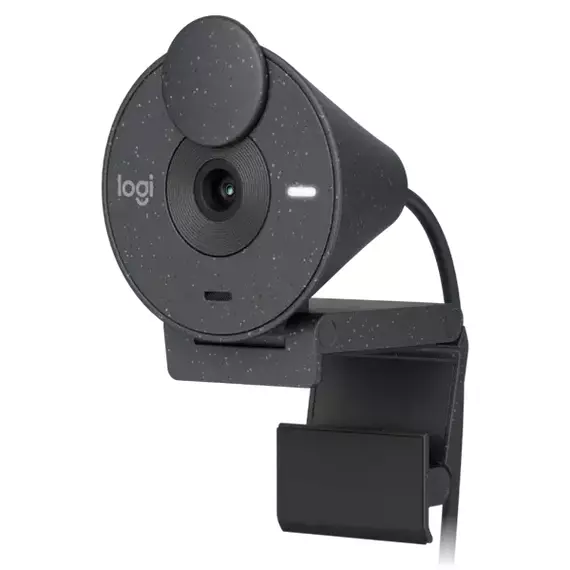 Cameră Web Logitech BRIO 300, Full-HD 1080P, Gri