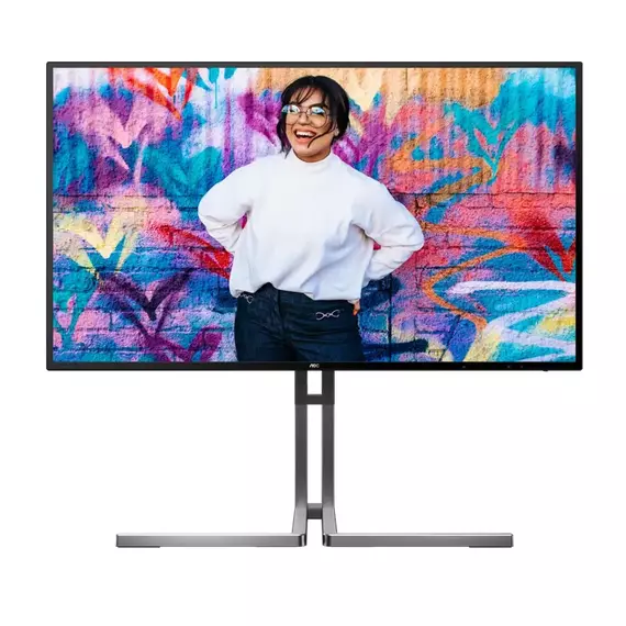 27" Monitor profesional AOC U27U3CV, IPS 3840x2160 4K UHD, Negru