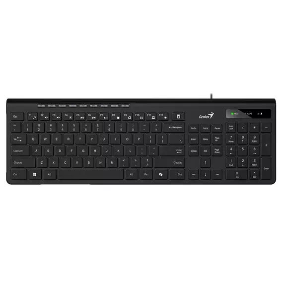 Tastatură Genius SlimStar 230 II, Cu fir, Negru