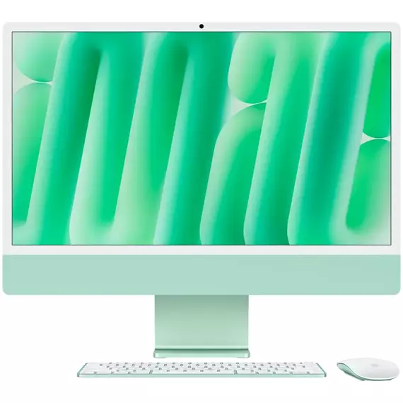 Computer All-in-One Apple iMac A3137, 24", M4 with 10-core CPU and 10-core GPU, 16GB/256GB, macOS Sequoia, Verde