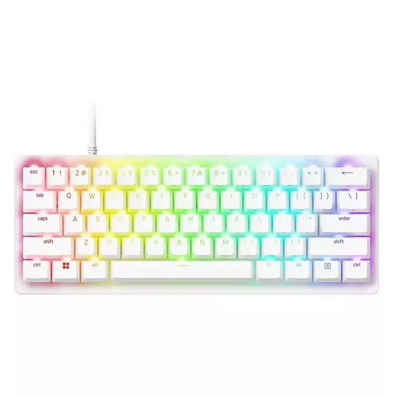 Tastatură Razer Huntsman V3 Pro Mini, Cu fir, Alb