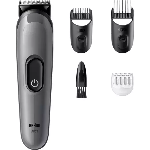 Trimmer pentru bărbați Braun AIO3500, Gri