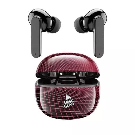 Căști Cellularline Music Sound Fantasy in ear, Negru/Rosu