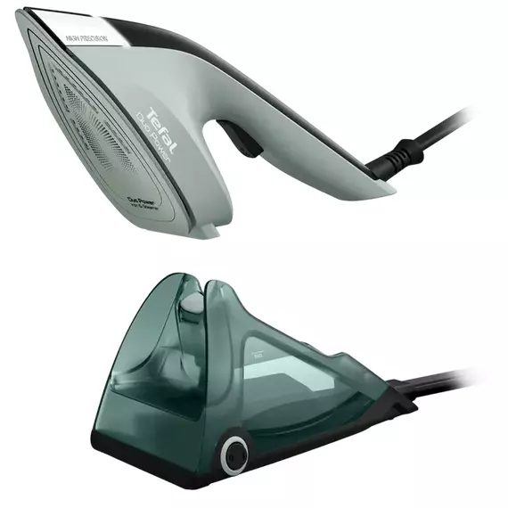 Fier de călcat cu generator de abur Tefal JF4031E0, 1700W, Verde | Negru