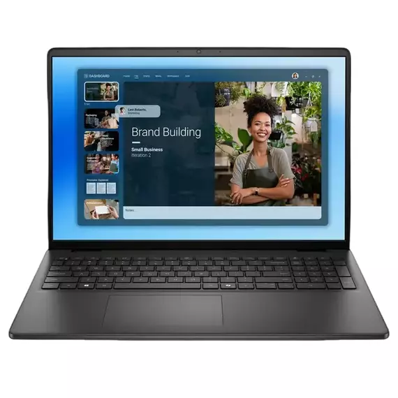 Laptop Business 16" DELL 16 DC16250, Carbon Black, Intel Core 5 120U, 16GB/512GB, Linux Ubuntu