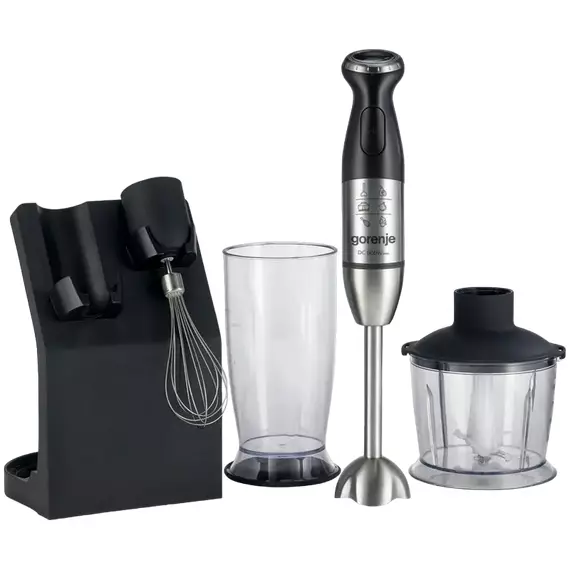Blender de mână Gorenje HBC807QB, Negru Argintiu