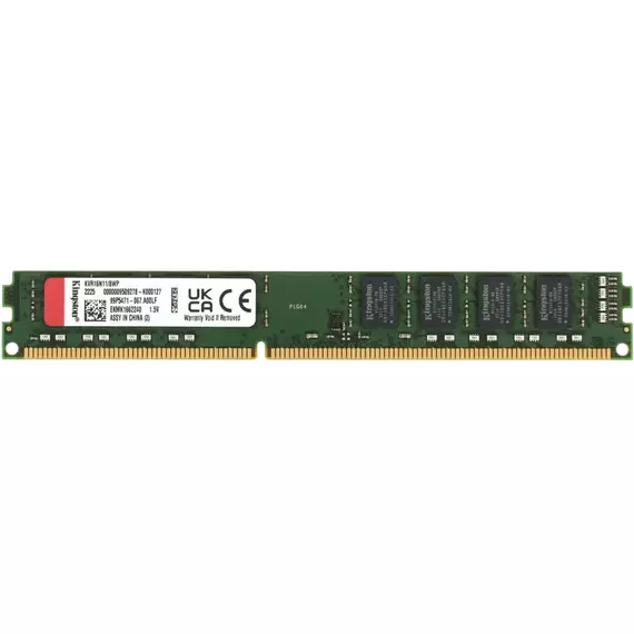 Memorie RAM Kingston ValueRAM, DDR3 SDRAM, 1600 MHz, 8GB, KVR16N11/8WP