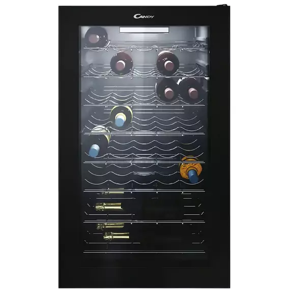 Dulap pentru vin Candy CWC 150 EM/NF, Negru