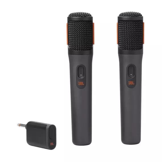 Microfon vocal JBL PartyBox Wireless Microphones, Fără fir, Negru