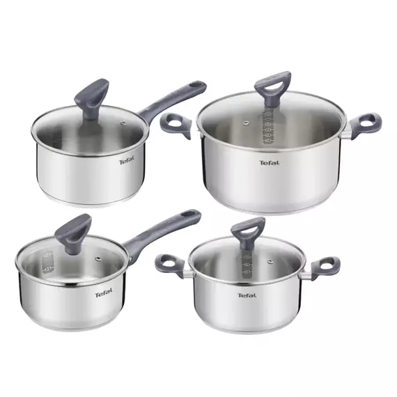 Set de vase Tefal G712S855, Oțel inoxidabil