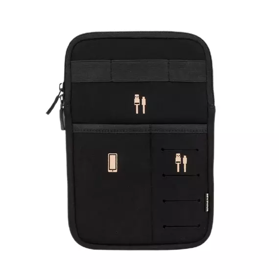 Organizator pentru calatorie RivaCase Antishock, 8", Poliester, Negru
