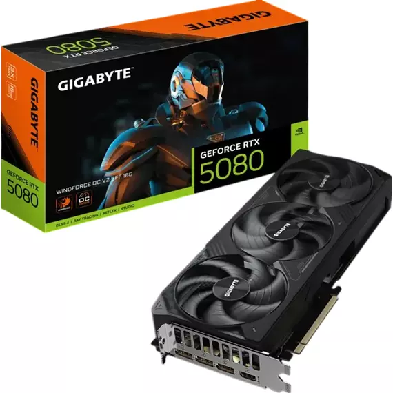 Placă Video Gigabyte GV-N5080WF3OCV2-16GD, 16GB GDDR7 256bit (GV-N5080WF3OCV2-16GD)