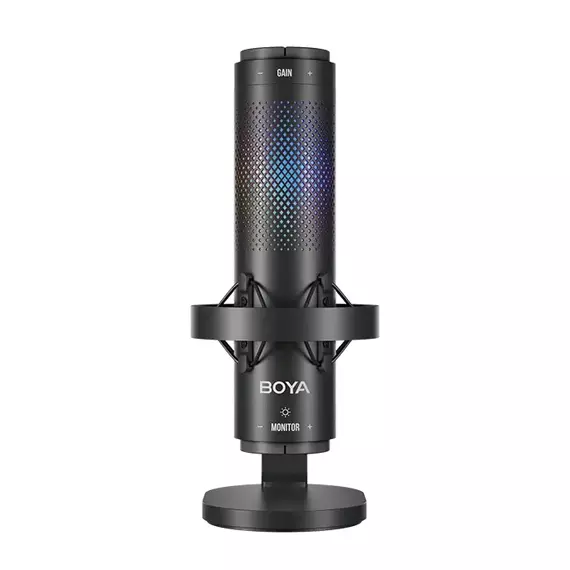Microfon Gaming Boya K9, Cu fir, Negru