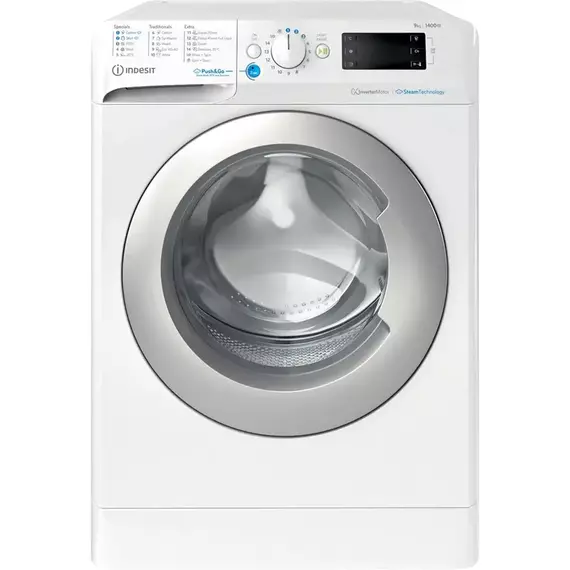 Mașină de spălat Indesit BWE 91496X WSV EE, 9kg, Alb