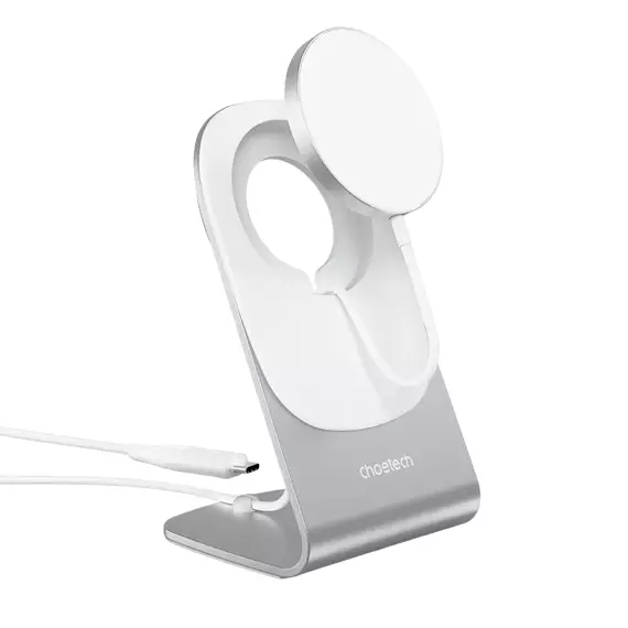 Încărcător wireless Choetech H046 + T518-F, 15 W, Alb