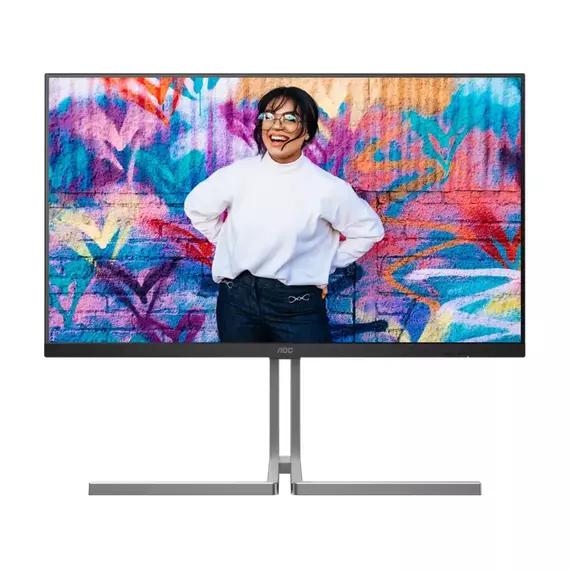 32" Monitor profesional AOC U32U3CV, IPS 3840x2160 4K UHD, Gri