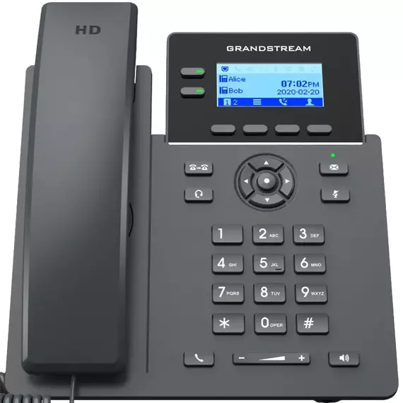 Telefon IP Grandstream GRP2602P, Negru
