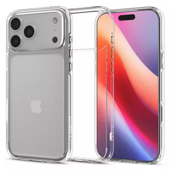 Husă Spigen Ultra Hybrid pentru Apple iPhone 17 Pro Max, Crystal Clear