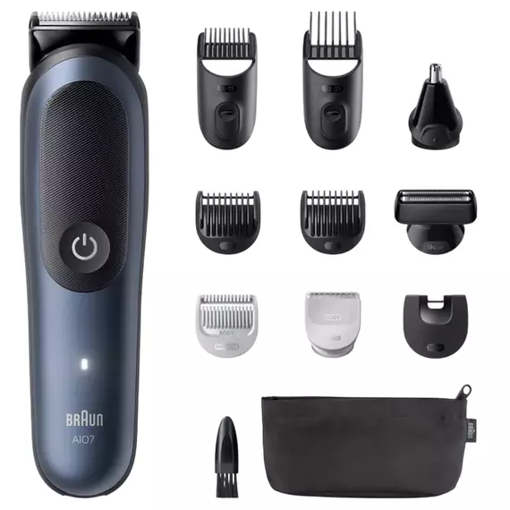 Trimmer pentru bărbați Braun AIO7540, Albastru