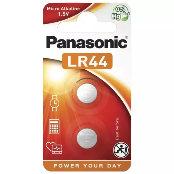 Baterii rotunde Panasonic LR-44EL/6B, LR44, 6 buc.