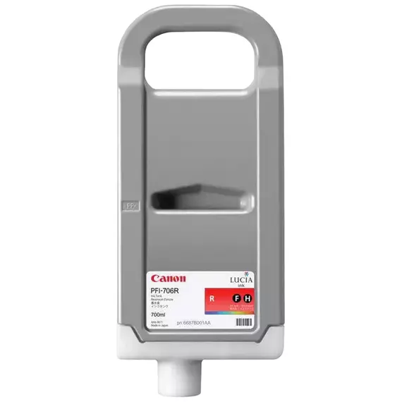 Cartuș de cerneală Canon PFI-706, 700ml, Roșu