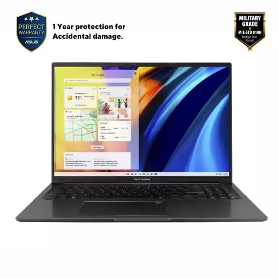 Laptop 16" ASUS Vivobook 16 X1605VA, Indie Black, Intel Core i5-13420H, 16GB/512GB, Fără SO