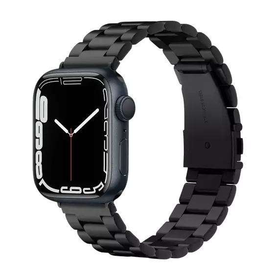 Curea pentru ceas Spigen Modern Fit, Oţel inoxidabil, Negru