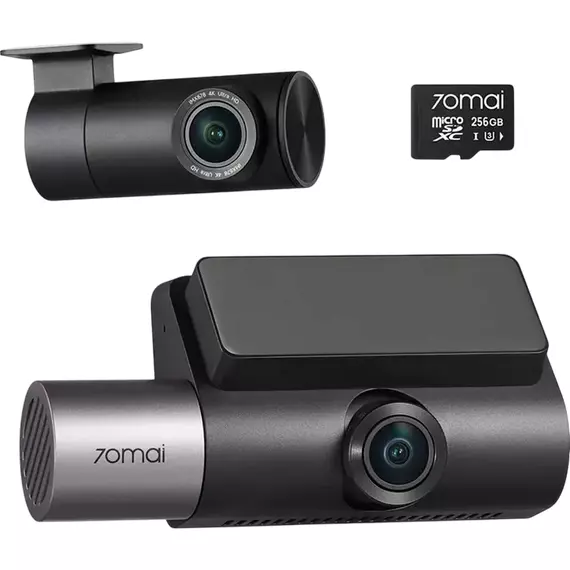 Set Dash Cam față și spate 70mai T800 + Rear Cam RC24, Negru