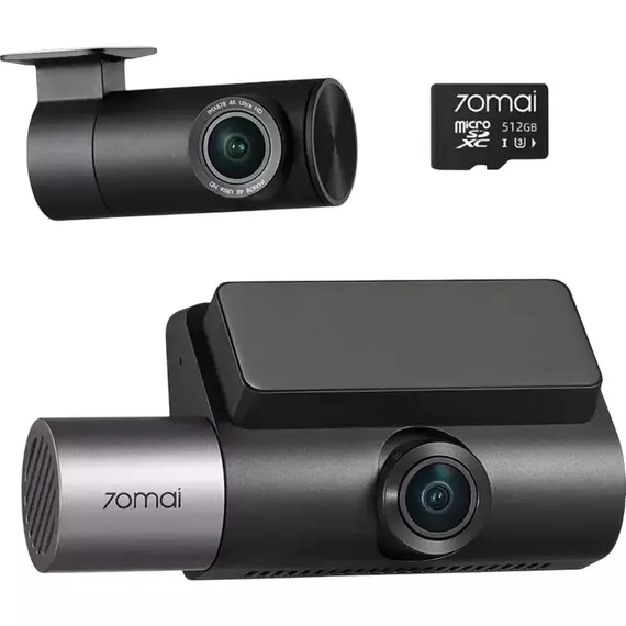 Set Dash Cam față și spate 70mai T800 + Rear Cam RC41, Negru