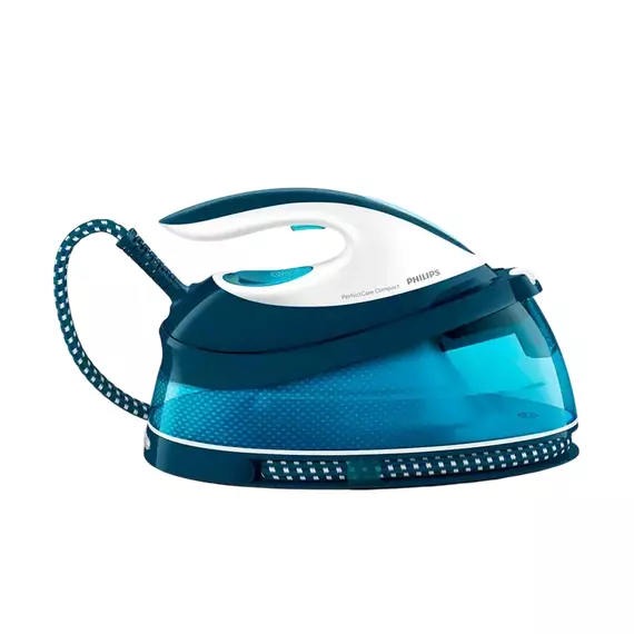 Fier de călcat cu generator de abur Philips GC7840/20, 2400W, Albastru